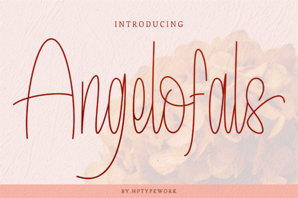 Angelofals: A Delicate Script Font for Elegant Branding