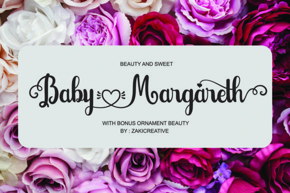 Baby Margareth Script Font for Luxury Branding