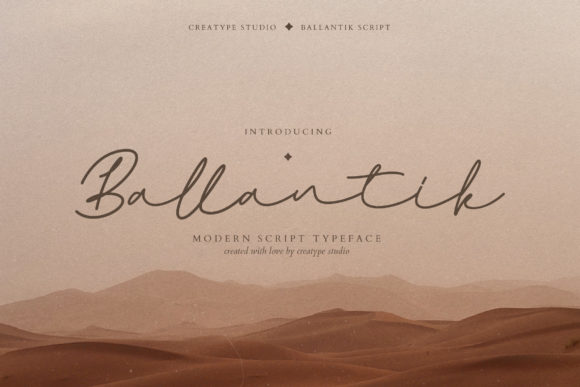 Ballantik: A Delicate Script Handwritten Font for Elegant Branding