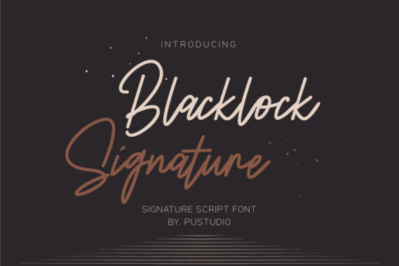 Blacklock Signature Font: Elegant Script Handwritten Typeface