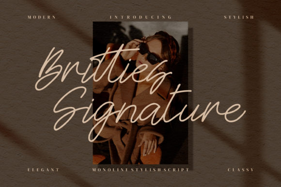 Britties Signature Font for Elegant Handmade Brands