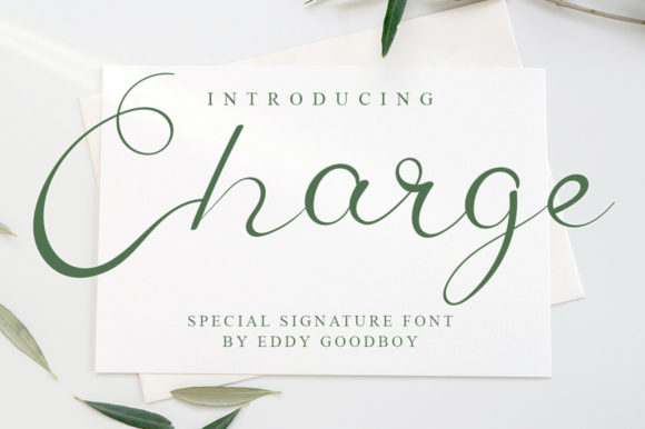 Charge: A Refined Script Font for Elegant Brand Identity