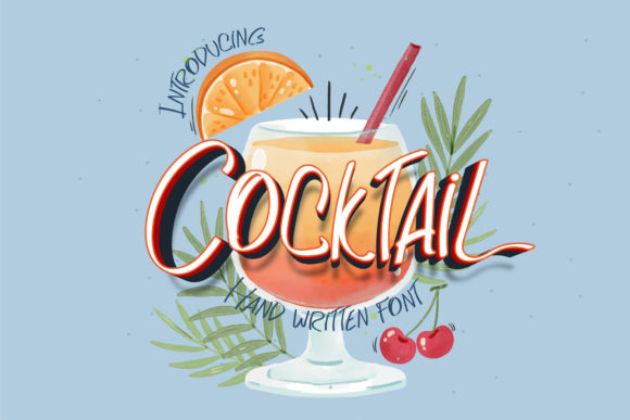Cocktail Script Font for Friendly, Informal Branding