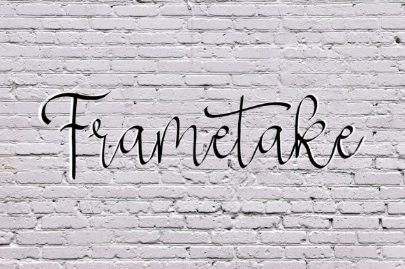 Frametake Script Font for Whimsical Brand Identity