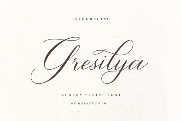 Gresilya: A Refined Script Font for Elegant Editorial Design