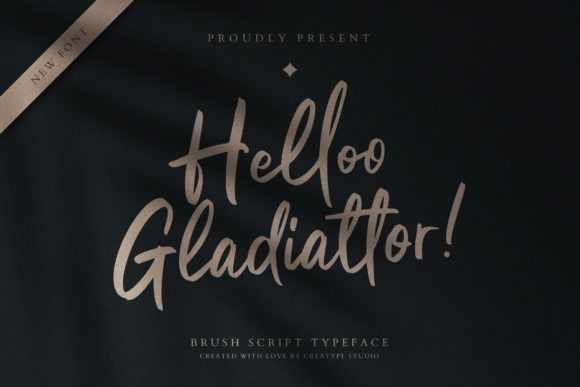 Helloo Gladiattor: A Luxurious Script Handwritten Font for Editorial Elegance
