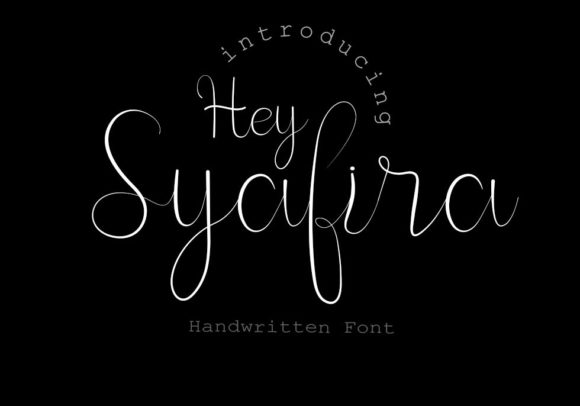 Hey Syafira: A Delicate Script Font for Editorial Elegance