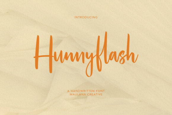 Hunnyflash Script Font for Elegant Digital Branding