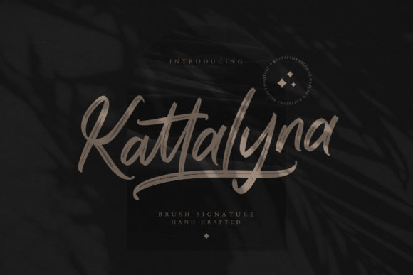 Kattalyna: A Brushed Script Font for Elegant Digital Branding