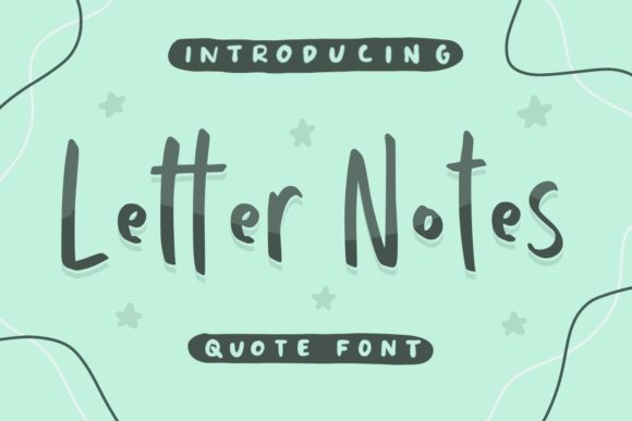 Letter Notes: A Friendly Script Handwritten Font for Makers