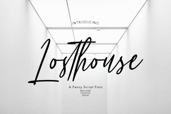 Losthouse Script Handwritten Font for Makers