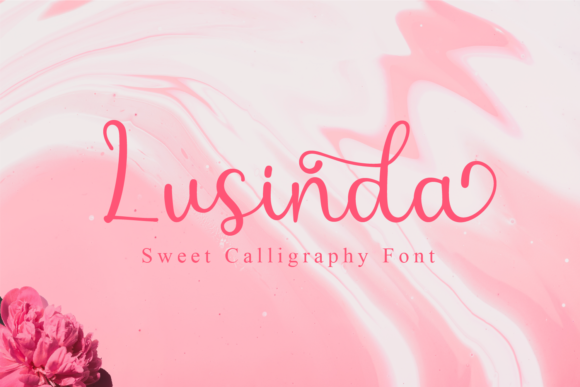 Lusinda: A Sweet, Whimsical Script Font for Editorial Design