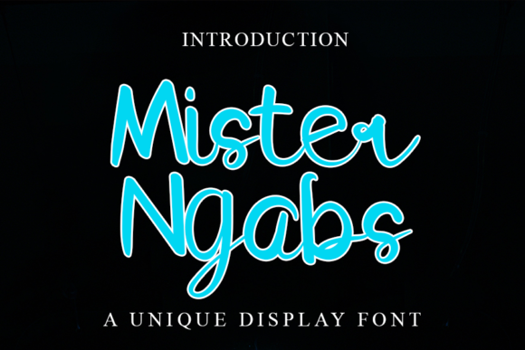 Mister Ngabs Script Font for Handmade Charm
