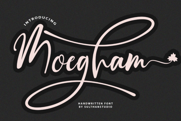 Moegham: A Delicate Script Handwritten Font for Elegant Digital Branding