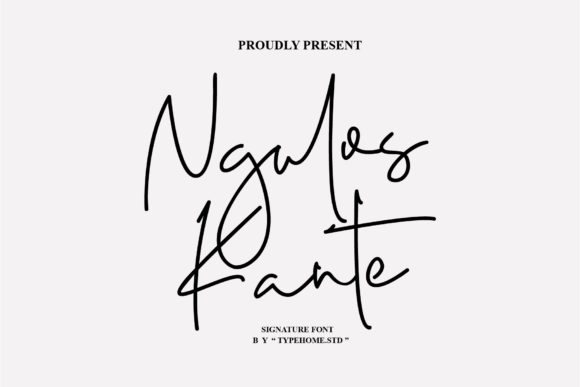 Ngulos Kante: A Luxurious Script Font for Elegant Branding