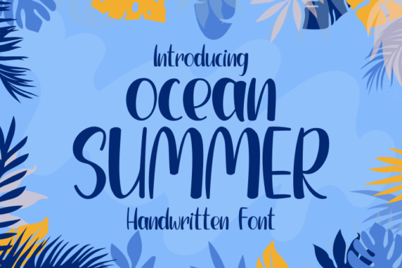 Ocean Summer: A Script Handwritten Font for Elegant Digital Storytelling