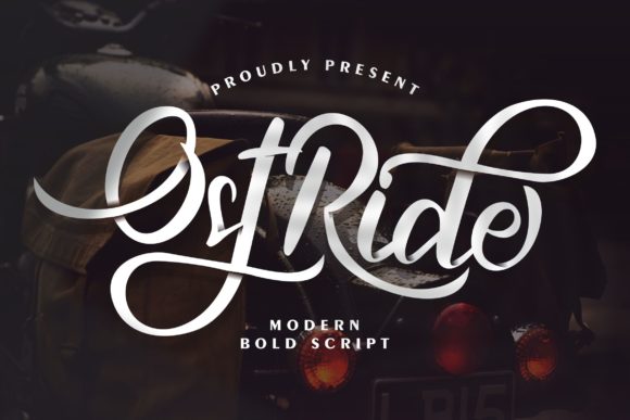 OstRide Script Font for Clear, Confident Campaign Messaging