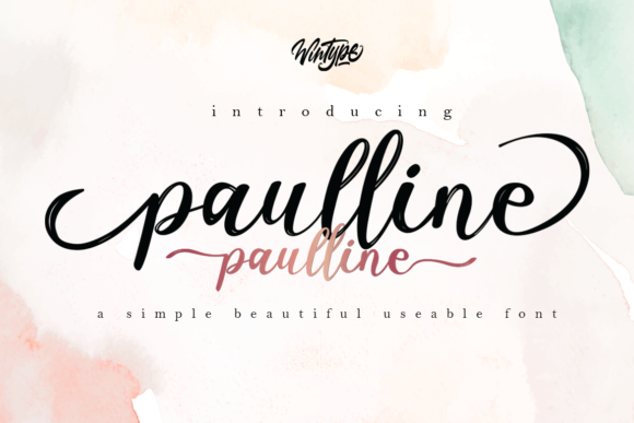 Paulline Script Font for Editorial Warmth and Grace
