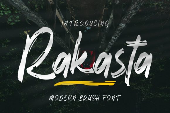 Rakasta Font: A Modern Brushed Script for Small Business Branding