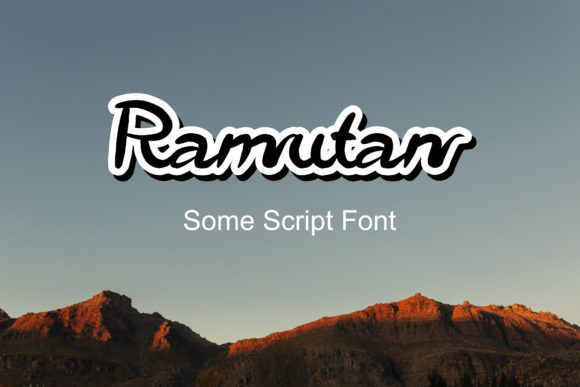 Ramutan Script Font for Elegant Brand Identity