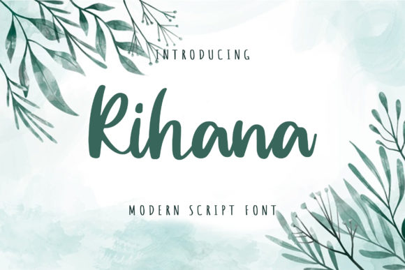 Rihana Script Font for Handmade Branding & Printables