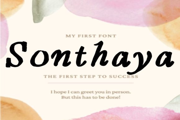 Sonthaya: A Delicate Yet Impactful Script Handwritten Font