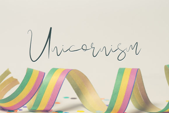 Unicornism: A Script Handwritten Font for Playful, Elegant Branding