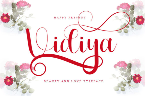 Vidiya: A Romantic Script Font for Elegant Digital Branding